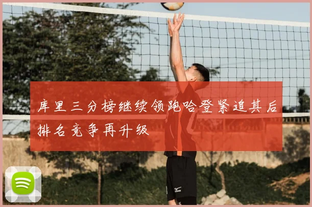 库里三分榜继续领跑哈登紧追其后排名竞争再升级